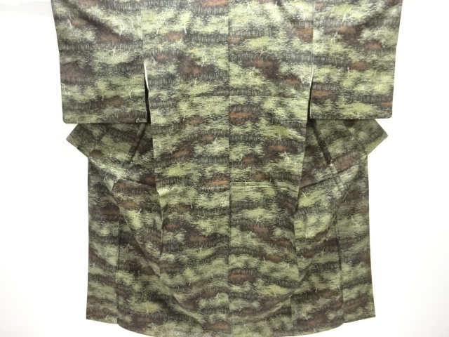 Japanese Kimono / Tsumugi Omeshi Silk